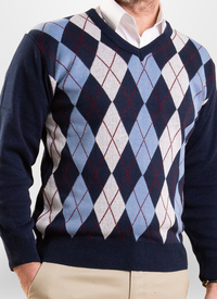 ARGYLE PATTERN SWEATER 