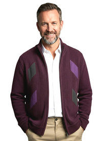 Chenille Fleece Lined Zip Cardigan Chenille Fleece Lined Zip Cardigan