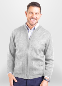 Diamond Design Full Zip Cardigan 