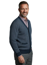 YALE Fleece Lined Button Cardigan 