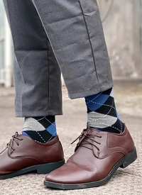 ARGYLE PATTERN SOCKS 