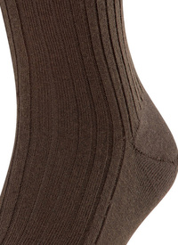 Calf Length Brown Socks 