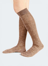 KNEE HIGH LAMBS WOOL LYCRA SOCKS