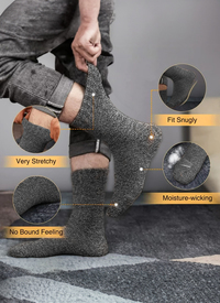 THICK THERMAL WOOL SOCKS 3 PACK