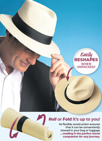 SUITCASE FRIENDLY CRUSHABLE PANAMA HAT 