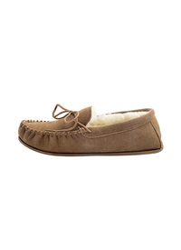 Wool Mix Thermal Lining Moccasin Slipper Wool Mix Thermal Lining Moccasin Slipper