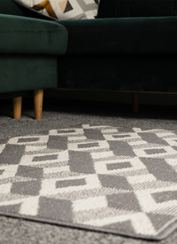 Washable Geometric Room Mat