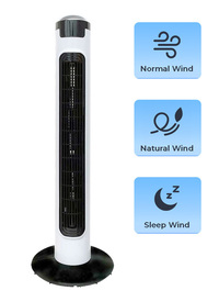 29' Slimline Tower Fan Digital Timer Oscillating With Remote Control