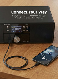 24W Bluetooth Compact Hi-FI CD System with FM/ DAB Radio - Black
24W Bluetooth Compact Hi-FI CD System with FM/ DAB Radio - Black