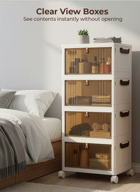Plastic Stackable Storage Boxes & Wheels
