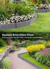 Brick Effect Garden Edging Fence 