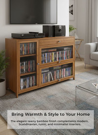 Bamboo & Acrylic Storage Cabinet Bamboo & Acrylic Storage Cabinet