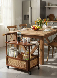 Portable Table with Wheels