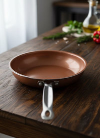 Copper Frying Pan with Non-Stick Ceramic Coat
