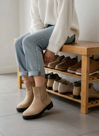 Bamboo Shoe Rack Storage Organiser, Holds 20-25 Pairs