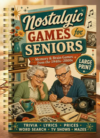 Large Font Brain Training Activity Book for the Elderly