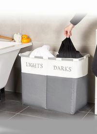 FOLDING 'LIGHTS & DARKS' LAUNDRY SORTER 