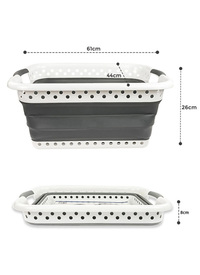 LARGE OVAL COLLAPSIBLE LAUNDRY BASKET 