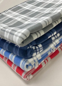 Polar Checkered Fleece Throw 