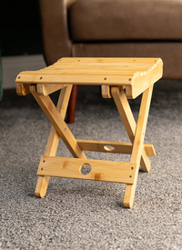 FOLDABLE BAMBOO FOOTSTOOL