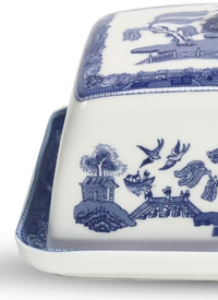 Blue Willow Butterdish & Cover