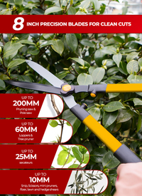 Telescopic Hedge Shears with Foam Grip 