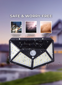 SOLAR POWERED MOTION SENSOR WALL SECURITY LIGHT