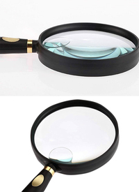 GLASS HANDHELD X5 & X10 MAGNIFIER
