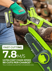 Greenworks 24V 30cm Cordless Brushless Chainsaw (Tool Only)