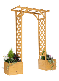 WOODEN ARCH PLANTER