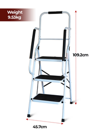 Step Ladder with Safety Handles 