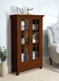 Display Media Cabinet with Drawer 
