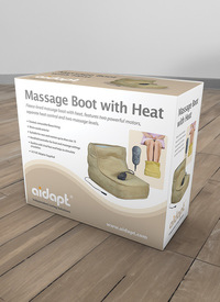 Electric Dual Speed Soft Massaging Foot Boot with Heat