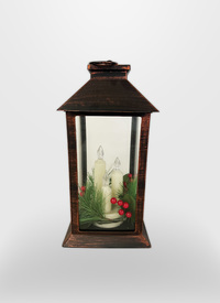 Battery Operated Lantern with 3 Candles