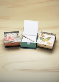 Butterfly & Flower Memo Boxes (set of 3)