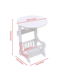 PVC Universal Table with Magazine Holder