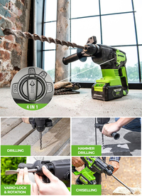 Greenworks 24V 2J Brushless SDS Hammer Drill