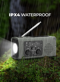 3-in-1 Battery, Solar and Hand Crank Radio