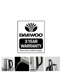 DAEWOO EDINBURGH 3KW RAPID BOIL STAINLESS STEEL KETTLE