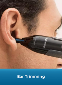 Philips Series 3000 Wet & Dry Nose, Ear & Eyebrow Trimmer Black Philips Series 3000 Wet & Dry Nose, Ear & Eyebrow Trimmer Black
