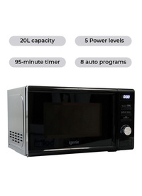 Igenix 20L 800W Digital Microwave Black Igenix 20L 800W Digital Microwave Black
