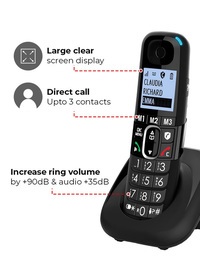 Amplicomms Big Button 1582 Duo Phone