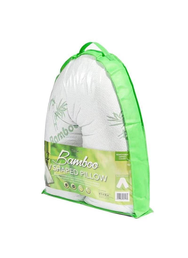Bamboo v best sale pillow