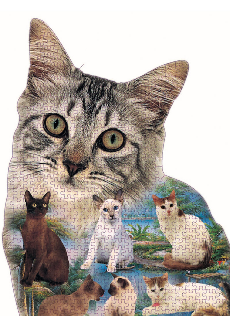 Cat Shape Jigsaw Puzzle 1000pcs