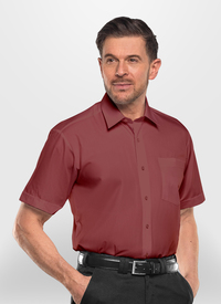 MENS POPLIN SHORT SLEEVE SHIRT 