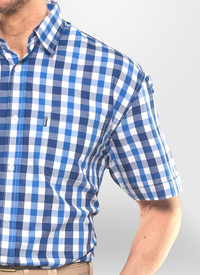 Holkham Short Sleeve Checked Shirt 