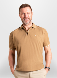 Wells 1/4 Zip Polo Shirt 