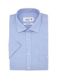Double Two Short Sleeve Pinstripe Shirt 