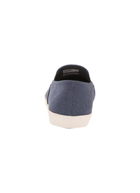 Navy Denim Canvas Slip On Shoes Navy Denim Canvas Slip On Shoes