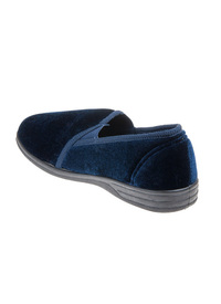 Dunlop Twin Gusset Velour Slippers 
